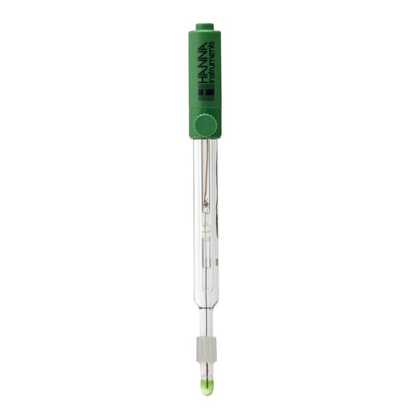 Electrodo para medir pH en vino y mosto, modelo HI1048B de Hanna Instruments, con conector BNC universal compatible con diversos pHmetros